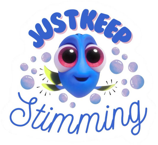 Just Keep Stimming Sticker